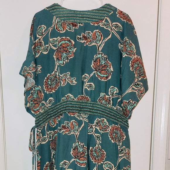 Floral Green Maxi Dress - Picture 5 of 5